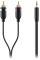 Кабель jack 3.5 > 2xRCA (M/M) Belkin, 2м, чорний