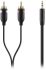 Кабель jack 3.5 > 2xRCA (M/M) Belkin, 2м, чорний