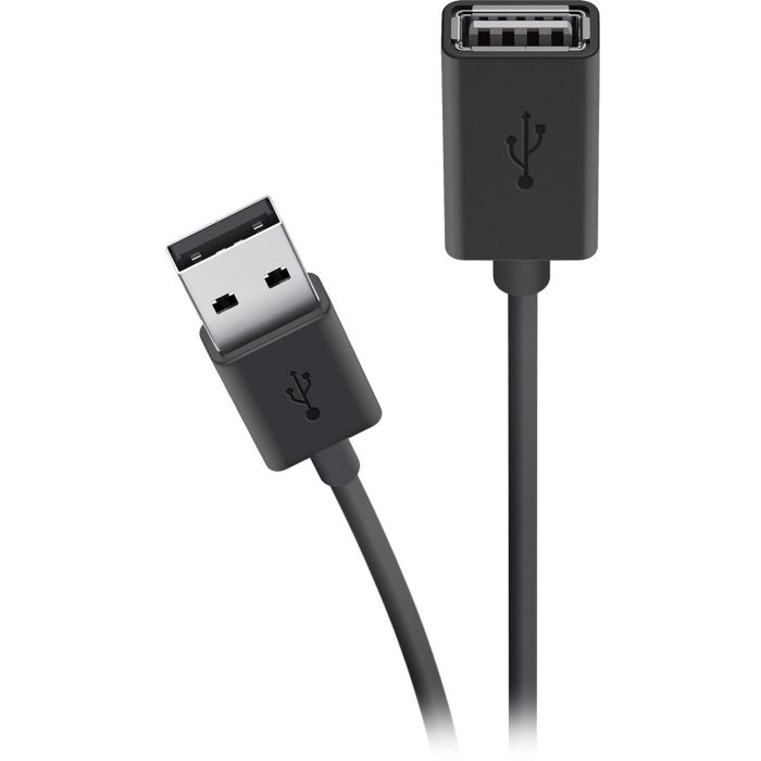 Belkin Cable USB-A - USB-AF (AM/AF) 1.8m Black
