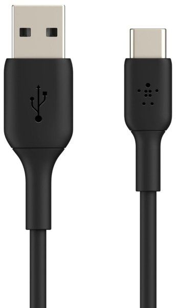 Кабель USB-A > USB-C заряджання/синхронізації Belkin 2м, 15Вт, Type-C, PVC, чорний