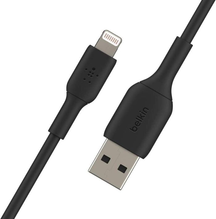 Кабель USB-A > Lightning зарядки/синхронизации Belkin, 1м, PVC, черный