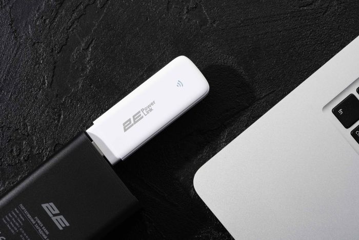 Мобильный маршрутизатор 2E PowerLink (MiFi-1 2024) LTE, Wi-Fi4, 1xUSB, 1xCRC9 белый