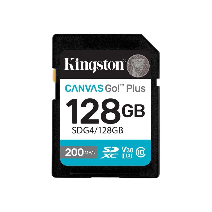 Карта пам'яті Kingston SD  128GB C10 UHS-I U3 V30 R200MB/s