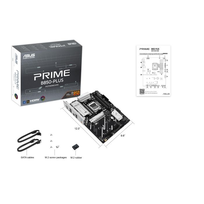 Материнcька плата ASUS PRIME B850-PLUS sAM5 B850 4xDDR5 M.2 HDMI DP ATX