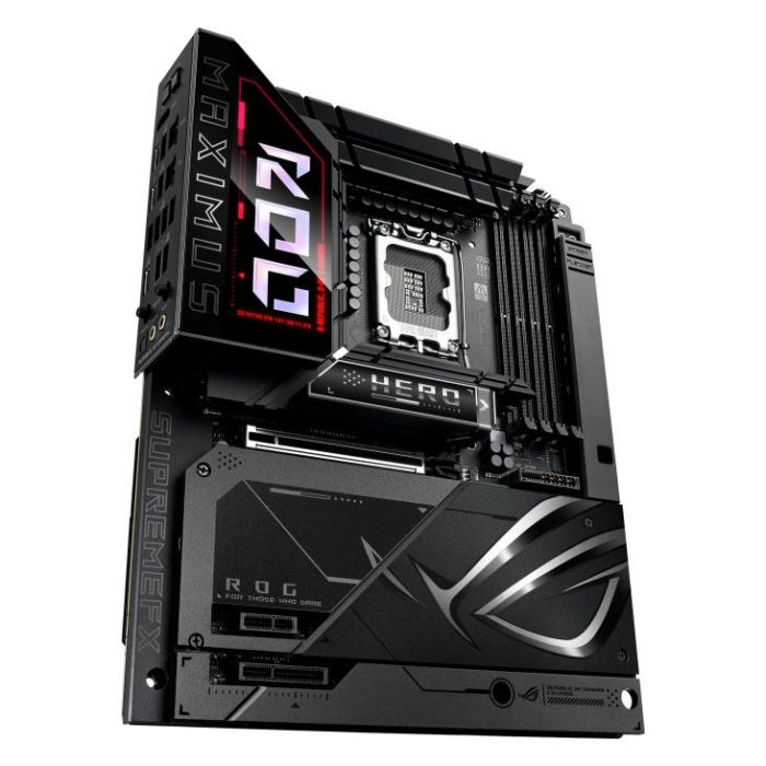 Материнcька плата ASUS ROG MAXIMUS Z890 HERO BTF s1851 Z890 4xDDR5 M.2 Thunderbolt HDMI Wi-Fi BT ATX BTF скрытое подключение разъемов