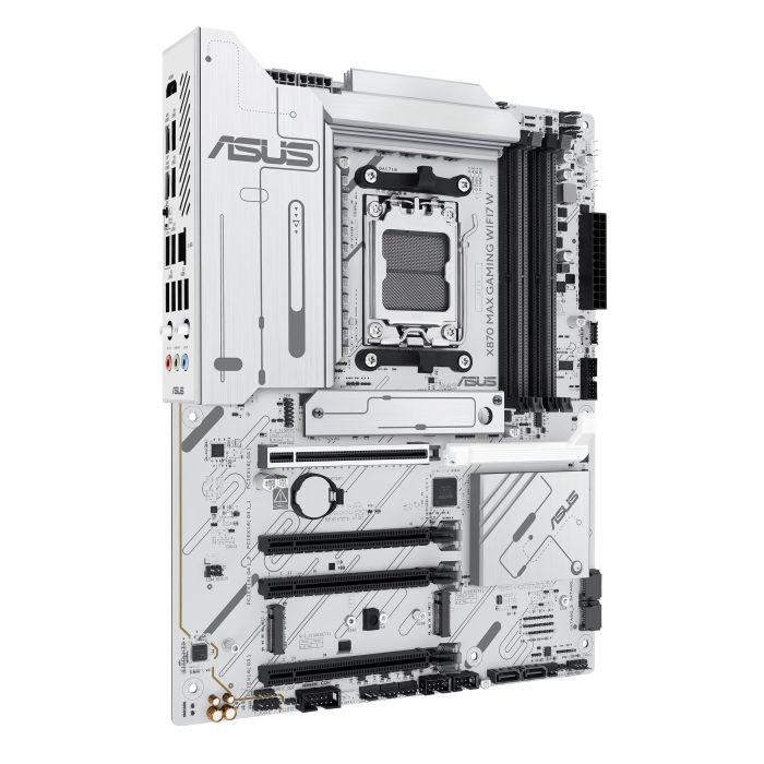 ASUS Motherboard X870 MAX GAMING WIFI7 W sAM5 X870 4xDDR5 M.2 HDMI USB Type-C WiFi BT ATX white