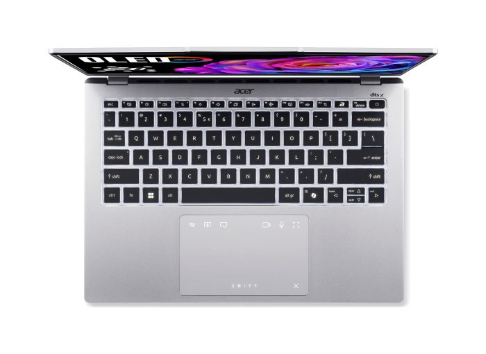 Acer Notebook Swift Go 14 SFG14-74 14" WUXGA OLED, Intel U9-285H, 32GB, F1TB, UMA, Win11, silver