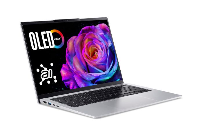 Ноутбук Acer Swift Go 14 SFG14-74 14" WUXGA OLED, Intel U5-225H, 16GB, F512GB, UMA, Win11, серебристый