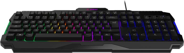 MSI Keyboard membrane MSI FORGE GK100 104key, USB-A, EN/UKR/RU, ColorLED, black