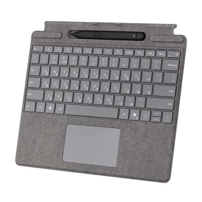 Клавиатура для планшета Surface Pro со стилусом Surface Pro Keyboard with Slim Pen, серебро
