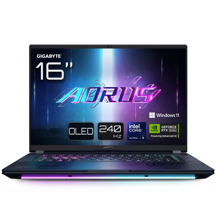 AORUS NOTEBOOK MASTER 16 16.0 QHD OLED 240Hz, INTEL ARL HX Ultra9, 32GB, F2TB, NVD5080-16, W11, чорний