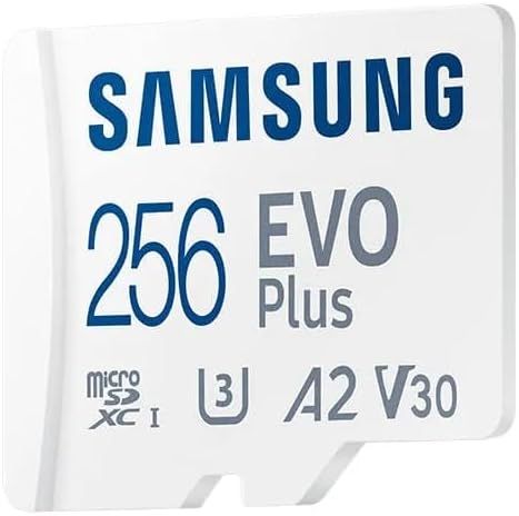Samsung microSD 256GB C10 UHS-I  R130MB/s Evo Plus + SD