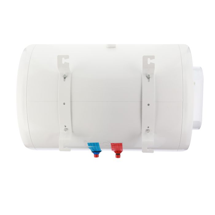 Electric water heater TIKI round GBH, 100L, 2kW, dry, horizontal mounting, mechanical control, D, white, 700180