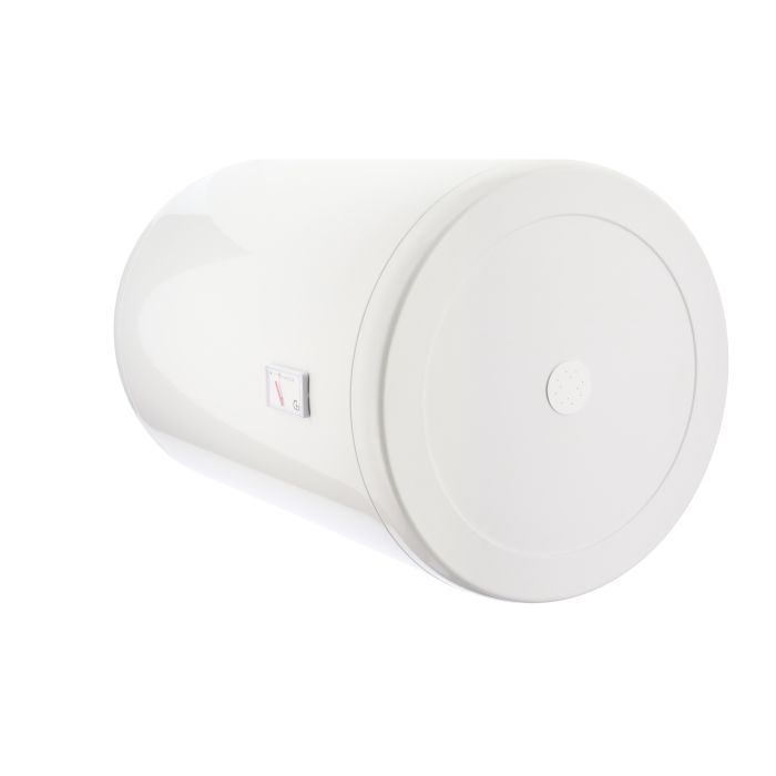 Electric water heater TIKI round GBH, 100L, 2kW, dry, horizontal mounting, mechanical control, D, white, 700180