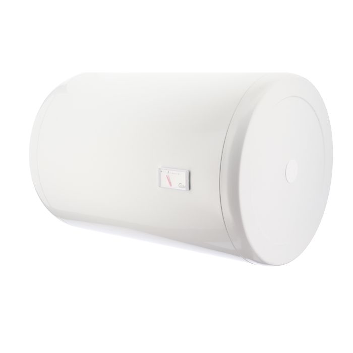 Electric water heater TIKI round GBH, 100L, 2kW, dry, horizontal mounting, mechanical control, D, white, 700180