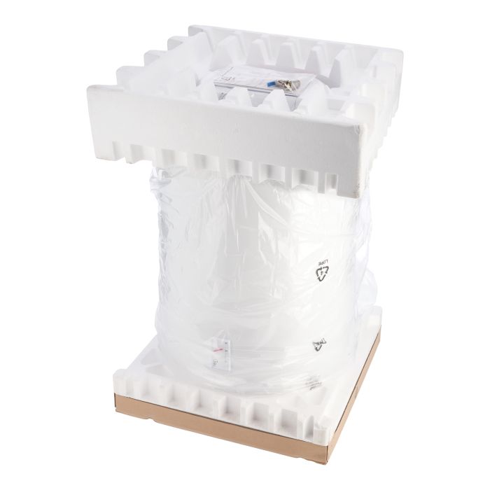 Electric water heater TIKI round GBH, 100L, 2kW, dry, horizontal mounting, mechanical control, D, white, 700180