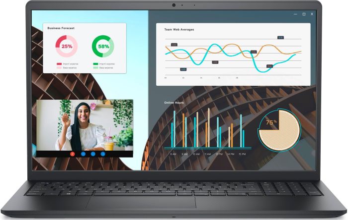 Dell Notebook Vostro 3530 15.6" FHD AG, Intel i5-1334U, 16GB, F512GB, UMA, Win11P, black