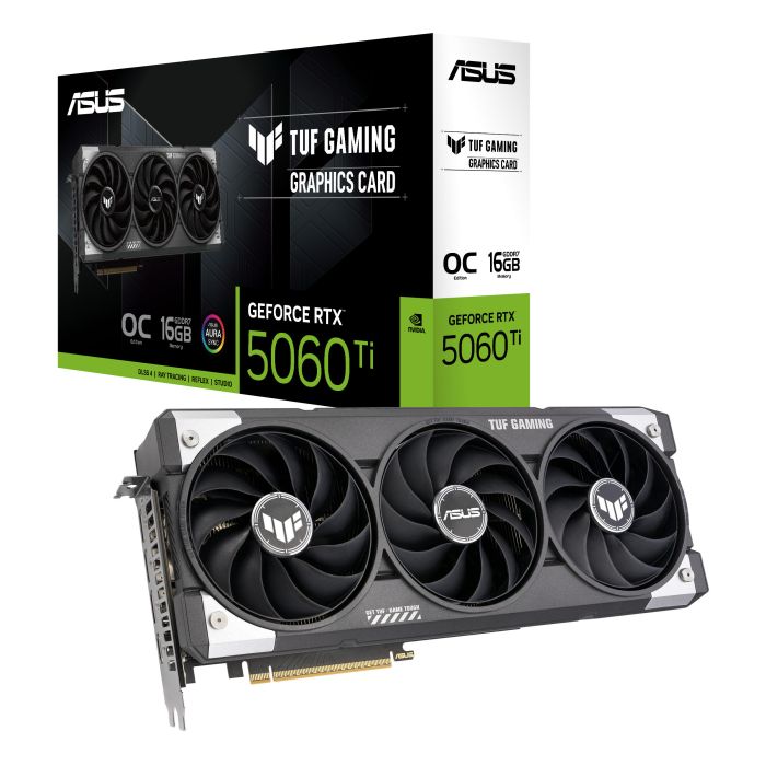 Відеокарта ASUS GeForce RTX 5060 Ti 16GB GDDR7 OC TUF-RTX5060TI-O16G-GAMING