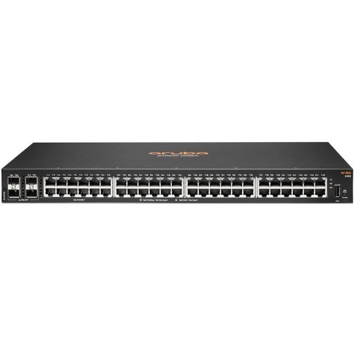 HPE Aruba 6100, 48xGE, 4xGE SFP Ports, PoE Class 4 370W, LT Warranty