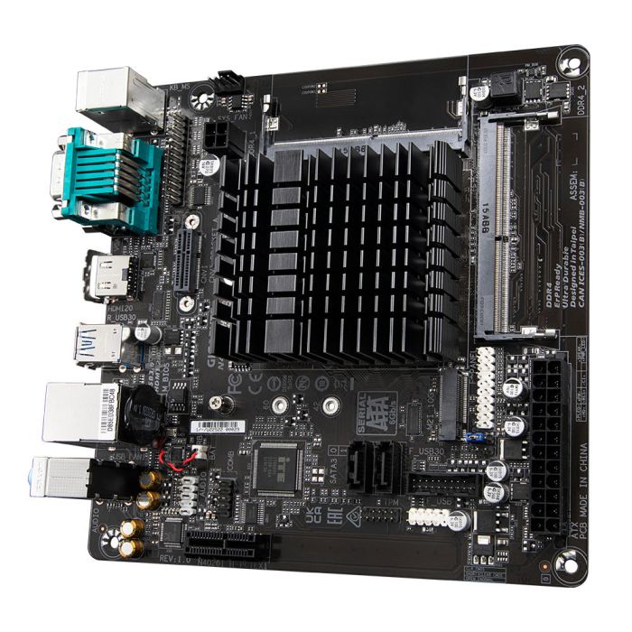 GIGABYTE Motherboard N4120I H Intel Celeron 2.6 GHz 2xDDR4 M.2 HDMI D-Sub mITX