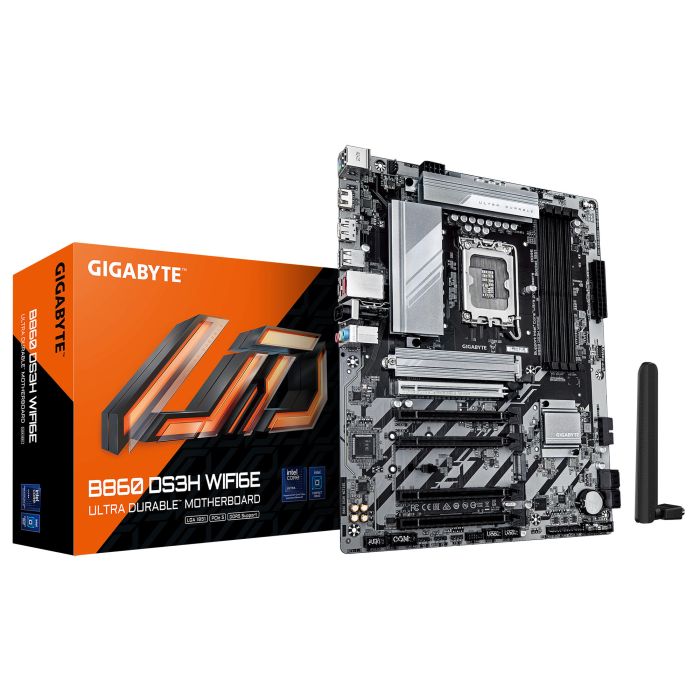 GIGABYTE Motherboard B860 DS3H WIFI6E sAM5 B860 4xDDR5 M.2 Wi-Fi BT HDMI DP ATX