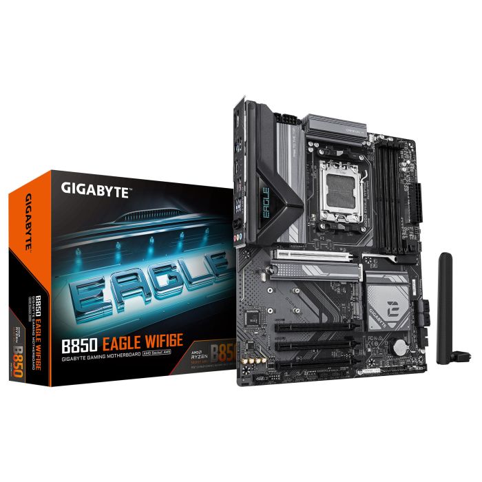 Материнская плата GIGABYTE B850 EAGLE WIFI6E sAM5 B850 4xDDR5 M.2 Wi-Fi BT HDMI DP ATX
