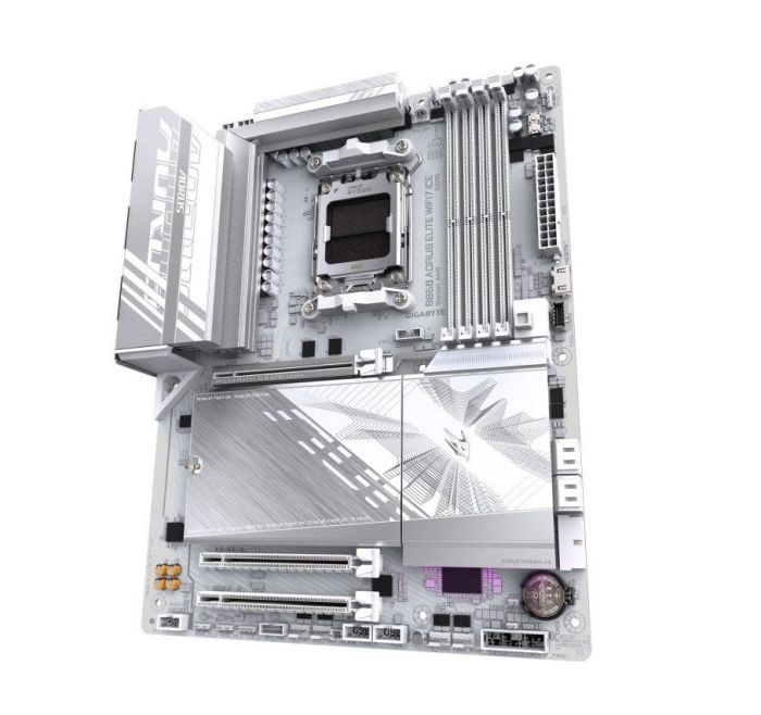 Материнская плата GIGABYTE B850 A ELITE WF7 ICE sAM5 B850 4xDDR5 M.2 Wi-Fi BT DP Type-C ATX