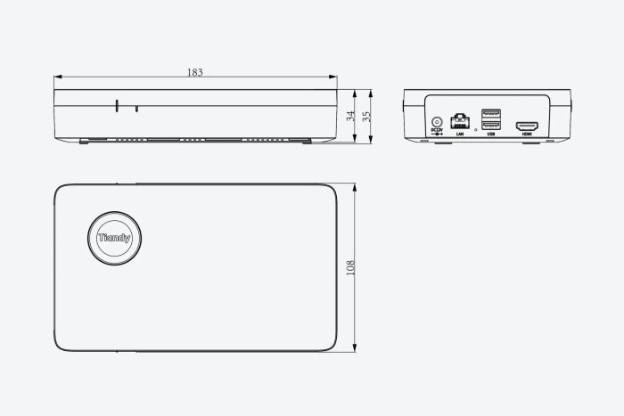 Видеорегистратор Tiandy TC-R3105 Spec:I/B/L/S, 5ch, 1HDD