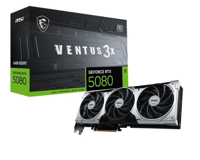 Видеокарта MSI GeForce RTX 5080 16GB GDDR7 VENTUS 3X OC PLUS