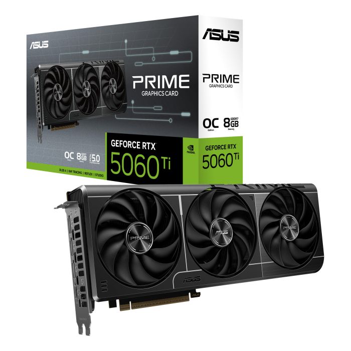 Видеокарта ASUS GeForce RTX 5060 Ti 8GB GDDR7 OC PRIME-RTX5060TI-O8G