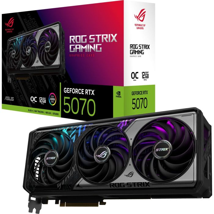 Видеокарта ASUS GeForce RTX 5070 12GB GDDR7 OC ROG-STRIX-RTX5070-O12G-GAMING