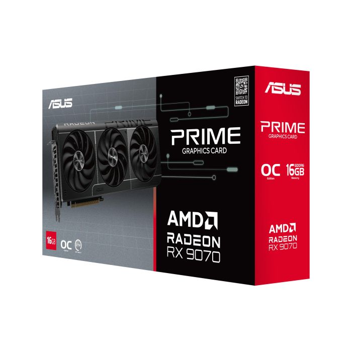 ASUS Graphic Card Radeon RX 9070 16GB GDDR6 OC PRIME-RX9070-O16G