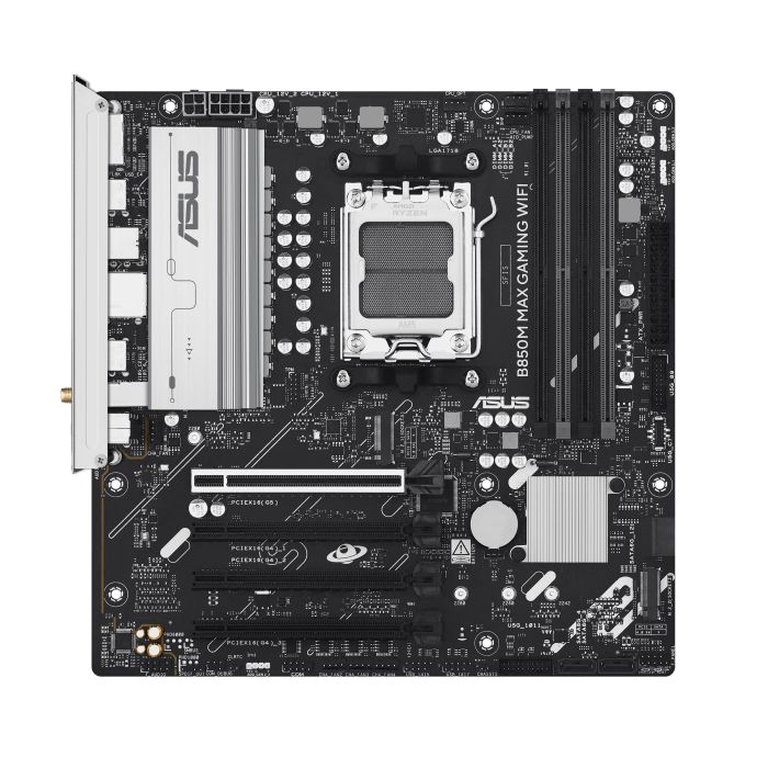 Материнcька плата ASUS B850M MAX GAMING WIFI sAM5 B850 4xDDR5 M.2 HDMI DP WiFi BT mATX