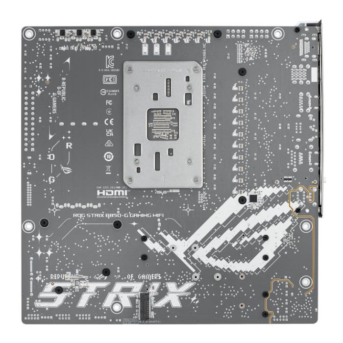 Материнcька плата ASUS ROG STRIX B850-G GAMING WIFI sAM5 B850 4xDDR5 M.2 HDMI DP WiFi BT mATX білий