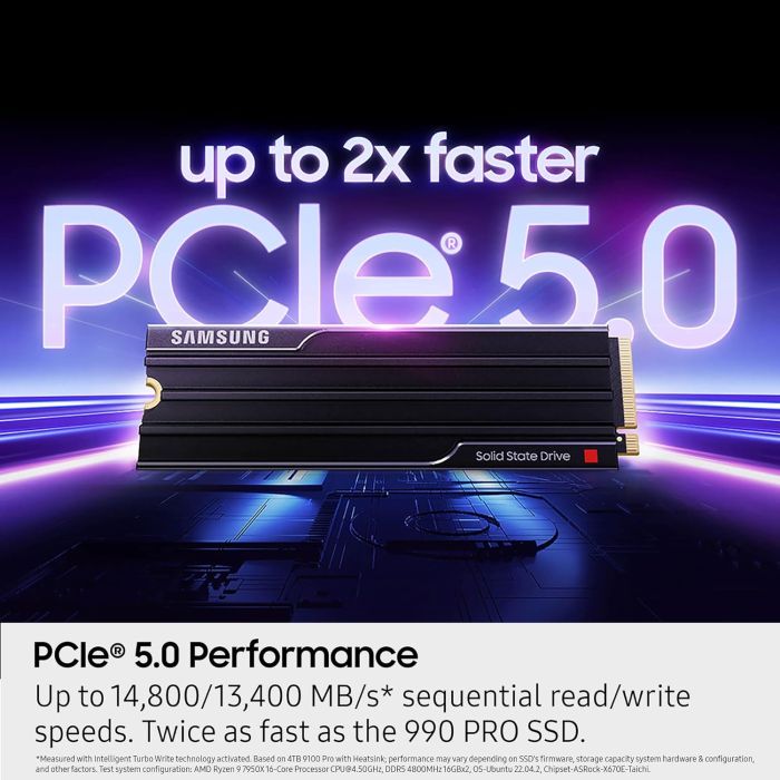 Накопитель SSD Samsung  M.2 4TB PCIe 5.0 9100PRO+ радиатор