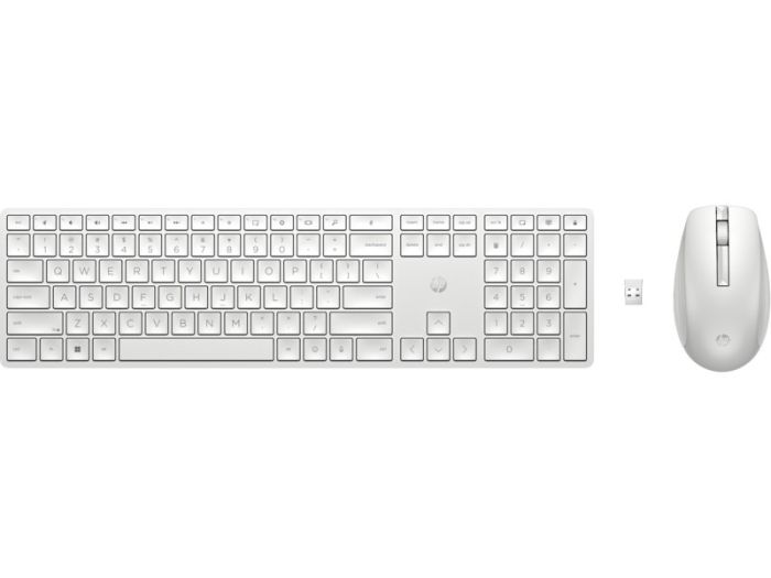 HP Combo keyboard and mouse НР 650, WL, EN/UK, white