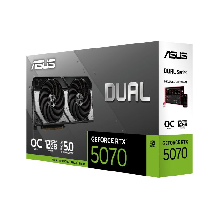 Видеокарта ASUS GeForce RTX 5070 12GB GDDR7 OC DUAL-RTX5070-O12G