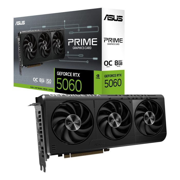 ASUS Graphic Card GeForce RTX 5060 8GB GDDR7 OC PRIME-RTX5060-O8G