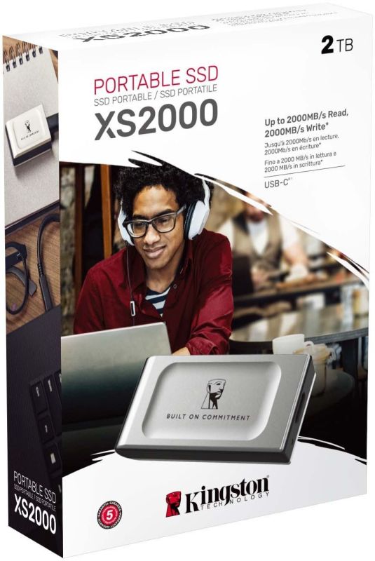Портативний SSD Kingston 2TB USB 3.2 Gen 2x2 Type-C XS2000 R2000/W2000MB/s