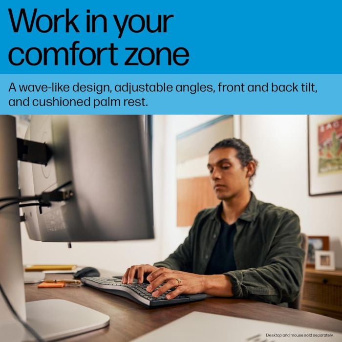 HP Keyboard membrane 680 Comfort Dual-Mode 111key, BT, EN/UK, black