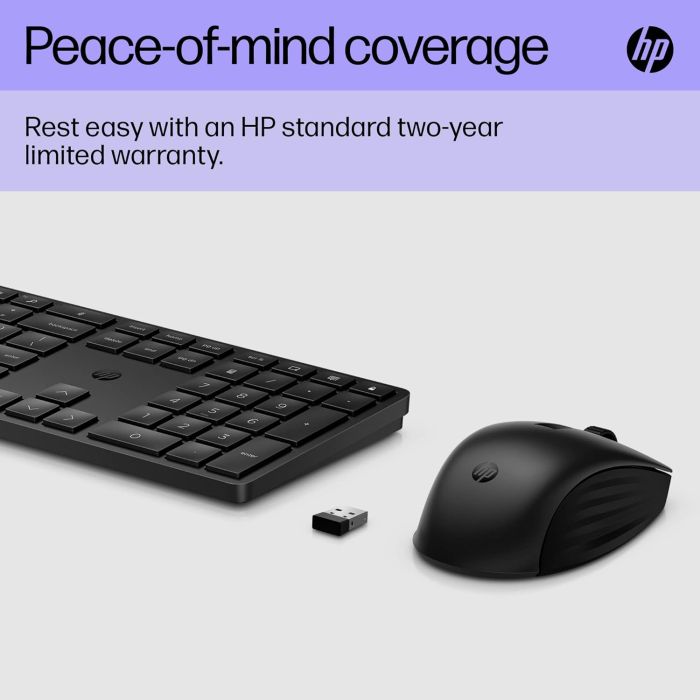 HP Combo keyboard and mouse НР 650, WL, EN/UK, black