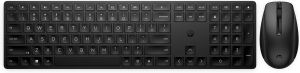 Комплект клавіатура та миша HP 650, WL, EN/UK, чорний