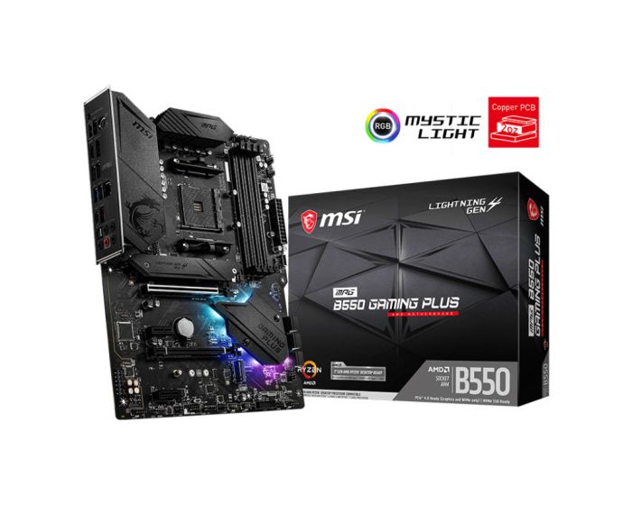 MSI Motherboard MPG B550 GAMING PLUS sAM4 B550 4xDDR4 HDMI DP ATX