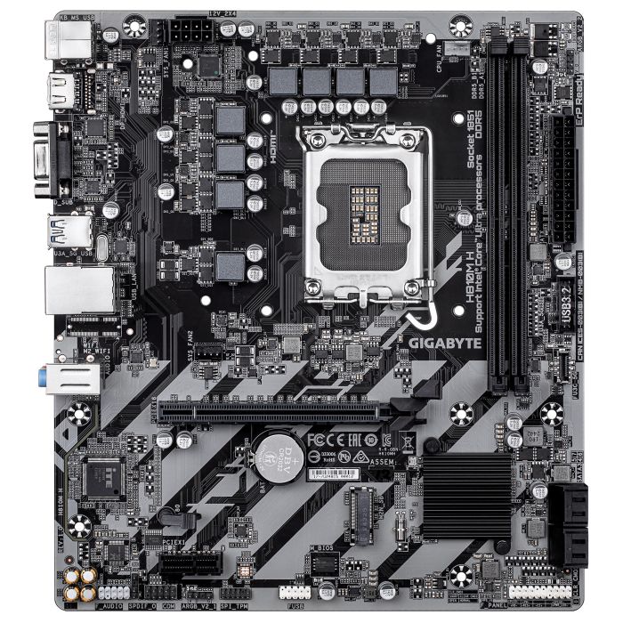 GIGABYTE Motherboard H810M H s1851 H810 2xDDR5 M.2 HDMI D-Sub mATX