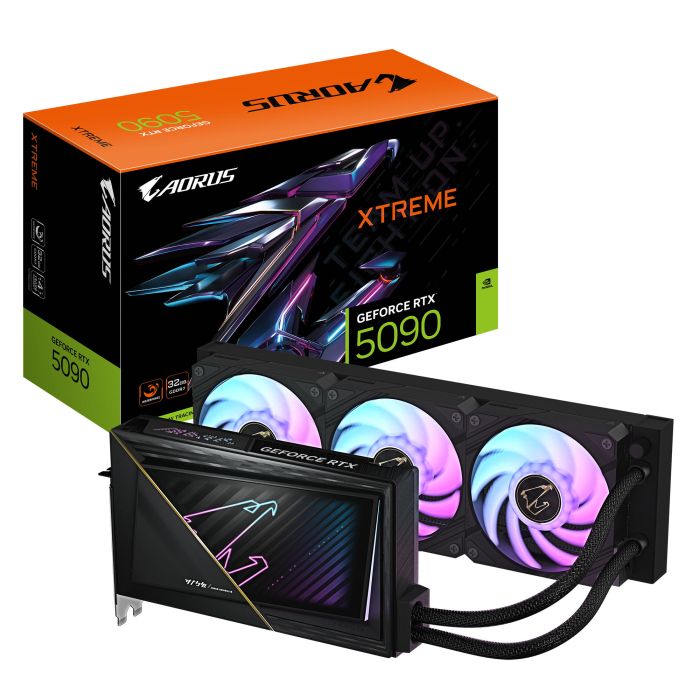 Видеокарта GIGABYTE GeForce RTX 5090 32GB GDDR7 AORUS XTREME WATERFORCE