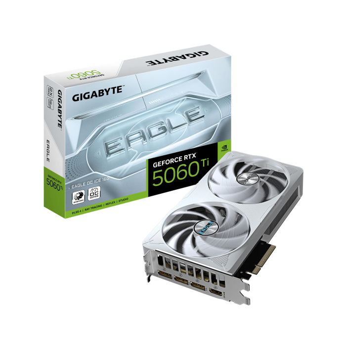Видеокарта GIGABYTE GeForce RTX 5060 Ti 16GB GDDR7 EAGLE ICE