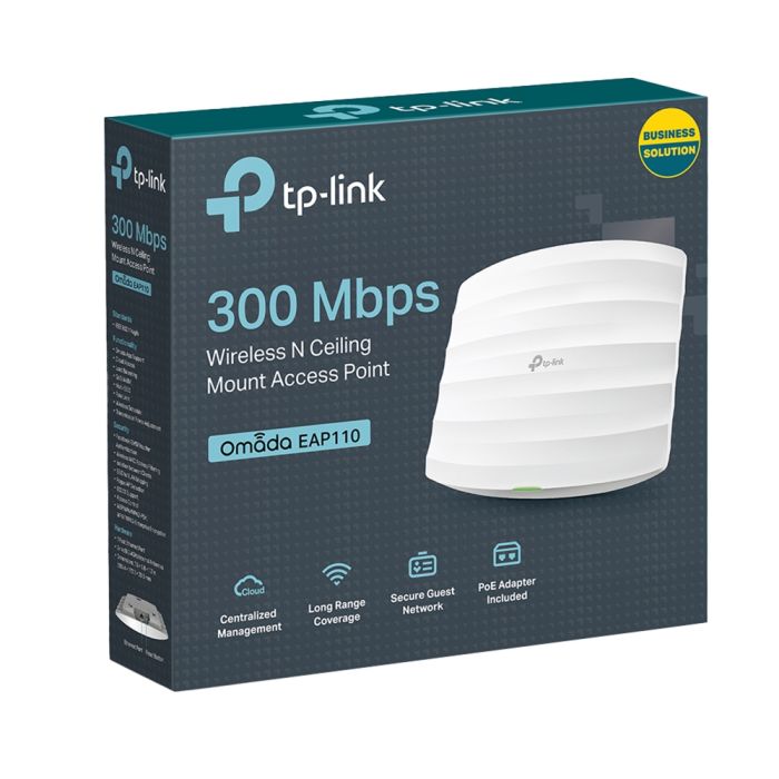 TP-LINK Access Point  N300, 1хFE LAN, Passive PoE TP-Link EAP110