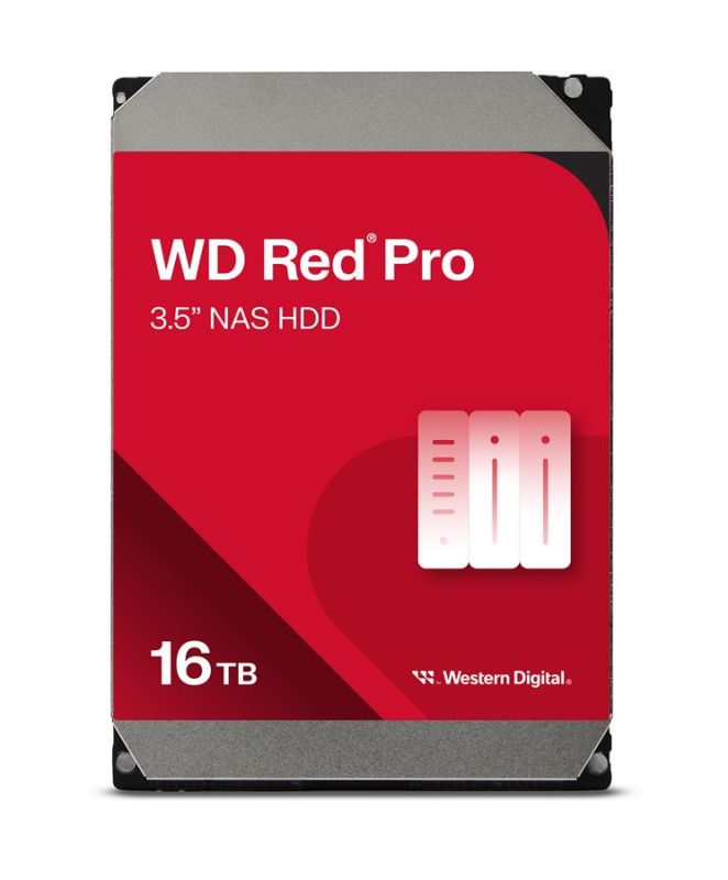 WD 16TB 3.5" 7200 512MB SATA Red Pro NAS
