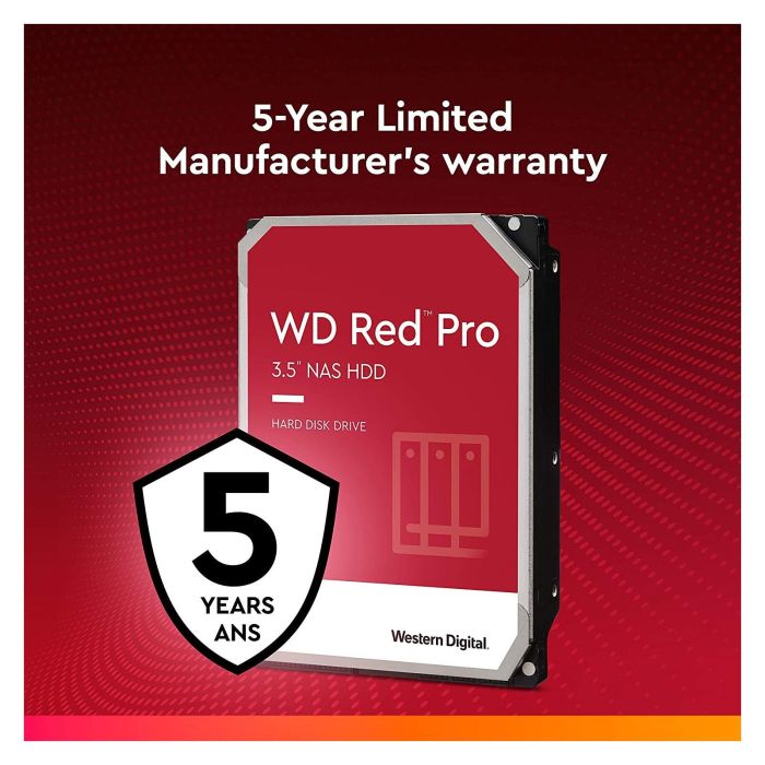 WD 16TB 3.5" 7200 512MB SATA Red Pro NAS