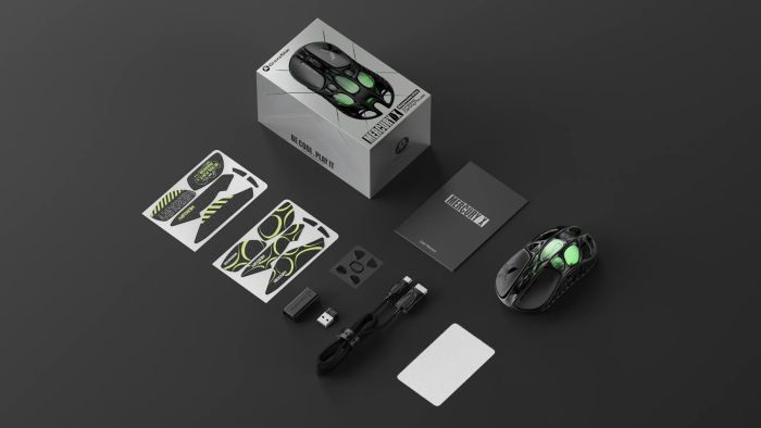 Мышь GravaStar Mercury X, BT/WL/USB-A, RGB, чорний